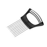 Darrahopens Home & Garden > Kitchenware > Kitchen Utensils Food Slice Assistant Onion Slicer Cutter Fish Meat Potato Vegetable Holder Tool