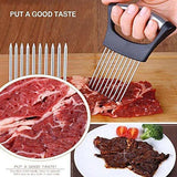 Darrahopens Home & Garden > Kitchenware > Kitchen Utensils Food Slice Assistant Onion Slicer Cutter Fish Meat Potato Vegetable Holder Tool