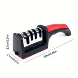 Darrahopens Home & Garden > Kitchenware > Kitchen Utensils Four - stage Professional Knife Sharpener - High - precision Sharpening Stones (Diamond and Ceramic Sharpening Stones), with Anti - slip Handle - Easy to Use, Quick Sharpening, Durable Performance