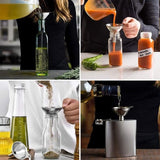 Darrahopens Home & Garden > Kitchenware > Kitchen Utensils Funnels - Set of 3 - Stainless Steel Funnels - Food Grade Mini Kitchen Funnels - For transferring essential oils and liquids; small funnels for filling bottles, flasks, and boiling.