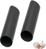 Darrahopens Home & Garden > Kitchenware > Kitchen Utensils Garlic Peeler 2 Pieces Black Kitchen Gadget Garlic Roller