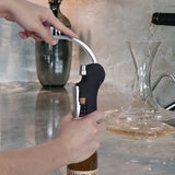 Darrahopens Home & Garden > Kitchenware > Kitchen Utensils Goose-Style Rapid Wine Opener Set 20 x 13 cm – Heavy-Duty Lever Corkscrew with Foil Cutter, Pourer, Stopper, and Extra Spiral Worm – Premium Stainless Steel Wine Kit in Gift Box (Black)