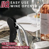 Darrahopens Home & Garden > Kitchenware > Kitchen Utensils Goose-Style Rapid Wine Opener Set 20 x 13 cm – Heavy-Duty Lever Corkscrew with Foil Cutter, Pourer, Stopper, and Extra Spiral Worm – Premium Stainless Steel Wine Kit in Gift Box (Black)