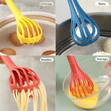 Darrahopens Home & Garden > Kitchenware > Kitchen Utensils Green  2-Piece 3-in-1 Multi-Functional Egg Whisk & Food Tongs Set