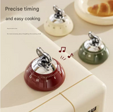 Darrahopens Home & Garden > Kitchenware > Kitchen Utensils Green Magnetic Mechanical Kitchen Timer - 60-Minute Visual Countdown Clock for Cooking, Study, and Kids Time Management - No Battery Required