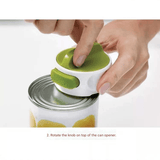 Darrahopens Home & Garden > Kitchenware > Kitchen Utensils Green Manual Rotary Can Opener - Compact ABS Plastic & Stainless Steel - Smooth Edge Cutting, Easy Twist Operation, Space Saving Kitchen Gadget for Home and Travel
