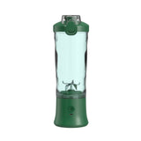 Darrahopens Home & Garden > Kitchenware > Kitchen Utensils Green Portable Blender 600ml Personal Smoothie Maker USB Rechargeable Juicer Cup with 6 Stainless Steel Blades 4000mAh Battery for Gym Travel and Camping