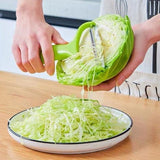 Darrahopens Home & Garden > Kitchenware > Kitchen Utensils Green vegetable grater - vegetable cutter cabbage grater - stainless steel fruit and vegetable peeler cabbage grater - kitchen essential family restaurant 18*12cm