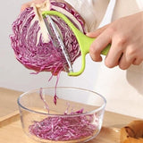 Darrahopens Home & Garden > Kitchenware > Kitchen Utensils Green vegetable grater - vegetable cutter cabbage grater - stainless steel fruit and vegetable peeler cabbage grater - kitchen essential family restaurant 18*12cm