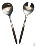 Darrahopens Home & Garden > Kitchenware > Kitchen Utensils GROSVENOR Chill 2 Salad Servers 18/10 Stainless Steel Spoon Fork CHILL2SS