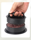 Darrahopens Home & Garden > Kitchenware > Kitchen Utensils Hamburger Patty Press with 100 Pcs Silicone Paper & 3 Burger Clips