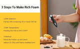 Darrahopens Home & Garden > Kitchenware > Kitchen Utensils **Handheld Electric Frother | 10000 RPM Powerful Motor, One-Touch Start/Stop, Easily Froths, Mixes, and Blends – Your Kitchen Drink Essential Helper**WHITE