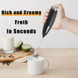 Darrahopens Home & Garden > Kitchenware > Kitchen Utensils **Handheld Electric Frother | 10000 RPM Powerful Motor, One-Touch Start/Stop, Easily Froths, Mixes, and Blends – Your Kitchen Drink Essential Helper**WHITE