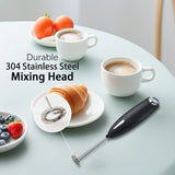 Darrahopens Home & Garden > Kitchenware > Kitchen Utensils **Handheld Electric Frother | 10000 RPM Powerful Motor, One-Touch Start/Stop, Easily Froths, Mixes, and Blends – Your Kitchen Drink Essential Helper**WHITE