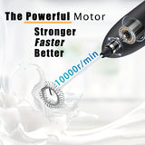 Darrahopens Home & Garden > Kitchenware > Kitchen Utensils **Handheld Electric Frother | 10000 RPM Powerful Motor, One-Touch Start/Stop, Easily Froths, Mixes, and Blends – Your Kitchen Drink Essential Helper**WHITE