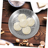 Darrahopens Home & Garden > Kitchenware > Kitchen Utensils Housoutile 32cm Wok Steamer Dumpling Steamer Steaming Basket for Pot Dedicated Silver Accessories Stainless Steel Basket