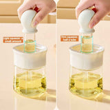 Darrahopens Home & Garden > Kitchenware > Kitchen Utensils Integrated Oil Storage Silicone Oil Brush Bottle, Food-Grade Heat-Resistant Oil Dispensing Brush for Baking, BBQ—White In Australia - Darrahopens