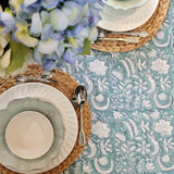 Darrahopens Home & Garden > Kitchenware > Kitchen Utensils Kolka Poppy Hand Block-Printed and Screen-Printed Textiles Tablecloth - Blue In Australia - Darrahopens