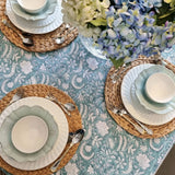Darrahopens Home & Garden > Kitchenware > Kitchen Utensils Kolka Poppy Hand Block-Printed and Screen-Printed Textiles Tablecloth - Blue In Australia - Darrahopens