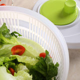 Darrahopens Home & Garden > Kitchenware > Kitchen Utensils Large Salad Spinner 3L Vegetable Washer Dryer Bowl for Lettuce Spinach Broccoli