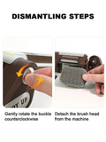 Darrahopens Home & Garden > Kitchenware > Kitchen Utensils LED-lit electric barbecue brush, rechargeable rotating cleaning, instantly cleans the grill after backyard BBQ, lazy cleaning essential.(BROWN)