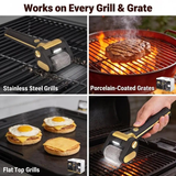 Darrahopens Home & Garden > Kitchenware > Kitchen Utensils LED-lit electric barbecue brush, rechargeable rotating cleaning, instantly cleans the grill after backyard BBQ, lazy cleaning essential.(BROWN)