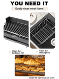 Darrahopens Home & Garden > Kitchenware > Kitchen Utensils LED-lit electric barbecue brush, rechargeable rotating cleaning, instantly cleans the grill after backyard BBQ, lazy cleaning essential.(gold)