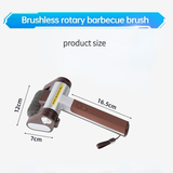Darrahopens Home & Garden > Kitchenware > Kitchen Utensils LED-lit electric barbecue brush, rechargeable rotating cleaning, instantly cleans the grill after backyard BBQ, lazy cleaning essential.(gold)