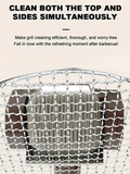 Darrahopens Home & Garden > Kitchenware > Kitchen Utensils LED-lit electric barbecue brush, rechargeable rotating cleaning, instantly cleans the grill after backyard BBQ, lazy cleaning essential.(gold)