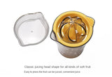 Darrahopens Home & Garden > Kitchenware > Kitchen Utensils Manual Citrus Juicer & Hand Squeezer - 600ml Measuring Cup with Dual Reamer for Lemons & Oranges - Non-Slip Portable Fruit Press for Kitchen & Camping