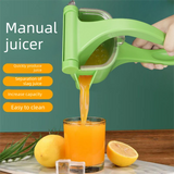 Darrahopens Home & Garden > Kitchenware > Kitchen Utensils Manual Fruit Juicer Hand Press Citrus Squeezer Lemon Orange Lime Extractor Portable Food Grade PP Green Easy Clean Detachable for Home Camping