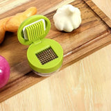 Darrahopens Home & Garden > Kitchenware > Kitchen Utensils Manual garlic press and grinder - a multifunctional kitchen tool for chopping, slicing, and grinding (green) In Australia - Darrahopens