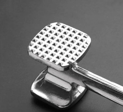 Darrahopens Home & Garden > Kitchenware > Kitchen Utensils Meat Hammer Aluminum - Meat Tenderizer - Meat Beater - Kitchen Utensils - Silver Colored - BBQ Accessories