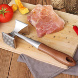 Darrahopens Home & Garden > Kitchenware > Kitchen Utensils Meat Hammer, Heavy Duty Meat Tenderizer, Steak Hammer With Wooden Handle And Food Grade Zinc Alloy, 2 In 1 Kitchen