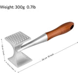 Darrahopens Home & Garden > Kitchenware > Kitchen Utensils Meat Hammer, Heavy Duty Meat Tenderizer, Steak Hammer With Wooden Handle And Food Grade Zinc Alloy, 2 In 1 Kitchen