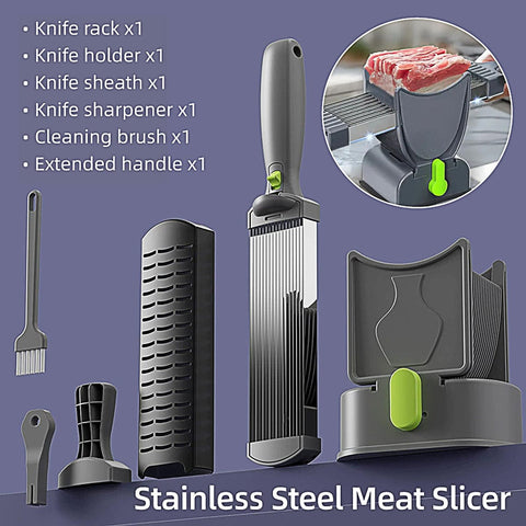 Darrahopens Home & Garden > Kitchenware > Kitchen Utensils Meat Slicer Cutter Multifunctional Fresh Meat Cutting Tool for Household Kitchen