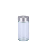 Darrahopens Home & Garden > Kitchenware > Kitchen Utensils Modern stainless steel rounded corner rotating spice rack with 12 empty glass jars (88 ml each)