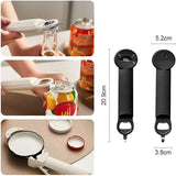 Darrahopens Home & Garden > Kitchenware > Kitchen Utensils Multifunctional Can Opener and Bottle Cap Holder for Weak Hands Adjustable Telescopic Grip Opener
