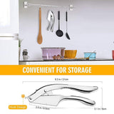 Darrahopens Home & Garden > Kitchenware > Kitchen Utensils Multifunctional Garlic Press Aluminum Alloy Two-in-One Garlic Cutter Masher Tool