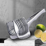 Darrahopens Home & Garden > Kitchenware > Kitchen Utensils Multifunctional Lemon Tomato Fruit Slicer Cutter Tool with Handle for Household