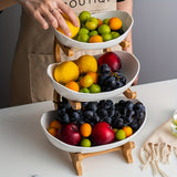 Darrahopens Home & Garden > Kitchenware > Kitchen Utensils **Nordic-Style Two-Tier Extendable Fruit Tray | Creative Living Room Snack Stand, Adjustable Height, Anti-Slip Expandable Display Tray**(Green)
