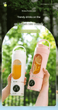 Darrahopens Home & Garden > Kitchenware > Kitchen Utensils Pink 7.4V Portable Blender 700ml Wireless Juicer Cup - 12 Blade USB Rechargeable Smoothie Maker with LED Display - Personal Fruit Mixer with Safety Lock - BPA Free Travel Blender for Home Office Outdoor