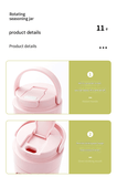 Darrahopens Home & Garden > Kitchenware > Kitchen Utensils Pink 7.4V Portable Blender 700ml Wireless Juicer Cup - 12 Blade USB Rechargeable Smoothie Maker with LED Display - Personal Fruit Mixer with Safety Lock - BPA Free Travel Blender for Home Office Outdoor