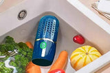 Darrahopens Home & Garden > Kitchenware > Kitchen Utensils Portable Fruit and Vegetable Cleaning Machine Rechargeable Food Washing Purifier Vegetable Washer -Dark Blue