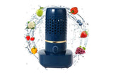 Darrahopens Home & Garden > Kitchenware > Kitchen Utensils Portable Fruit and Vegetable Cleaning Machine Rechargeable Food Washing Purifier Vegetable Washer -Dark Blue