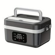 Darrahopens Home & Garden > Kitchenware > Kitchen Utensils Portable Wireless Heating Lunch Box, Food-grade Stainless Steel with Even Heating, Ideal for Hot Meals While Commuting & Outdoors（black）