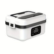 Darrahopens Home & Garden > Kitchenware > Kitchen Utensils Portable Wireless Heating Lunch Box, Food-grade Stainless Steel with Even Heating, Ideal for Hot Meals While Commuting & Outdoors（white）