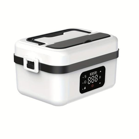 Darrahopens Home & Garden > Kitchenware > Kitchen Utensils Portable Wireless Heating Lunch Box, Food-grade Stainless Steel with Even Heating, Ideal for Hot Meals While Commuting & Outdoors（white）