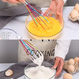 Darrahopens Home & Garden > Kitchenware > Kitchen Utensils Professional Silicone Whisk Set - 3pcs Stainless Steel Handle Hand Whisk for Kitchen