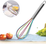 Darrahopens Home & Garden > Kitchenware > Kitchen Utensils Professional Silicone Whisk Set - 3pcs Stainless Steel Handle Hand Whisk for Kitchen